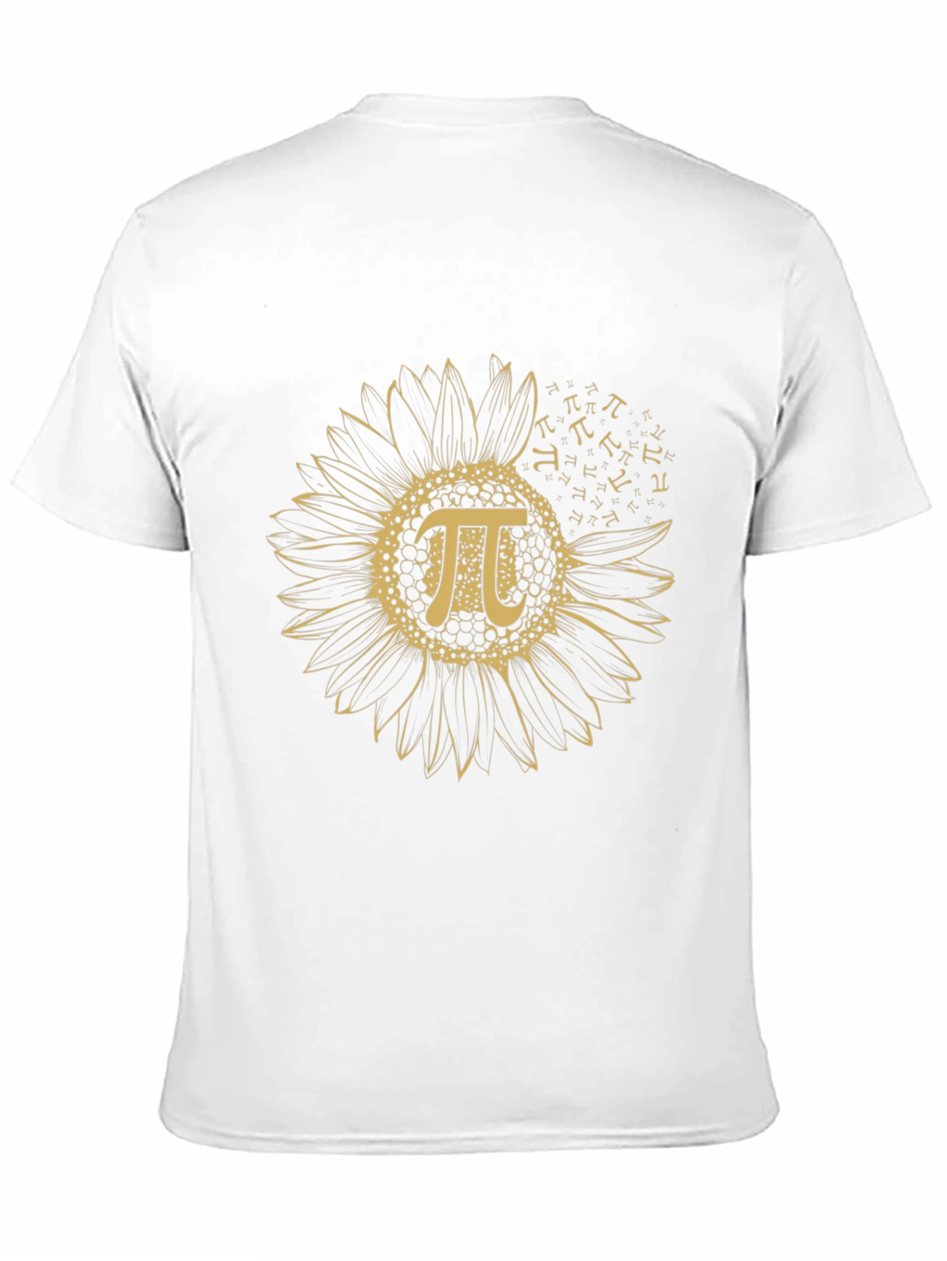 Sunflower Pi Symbol Black T-Shirt