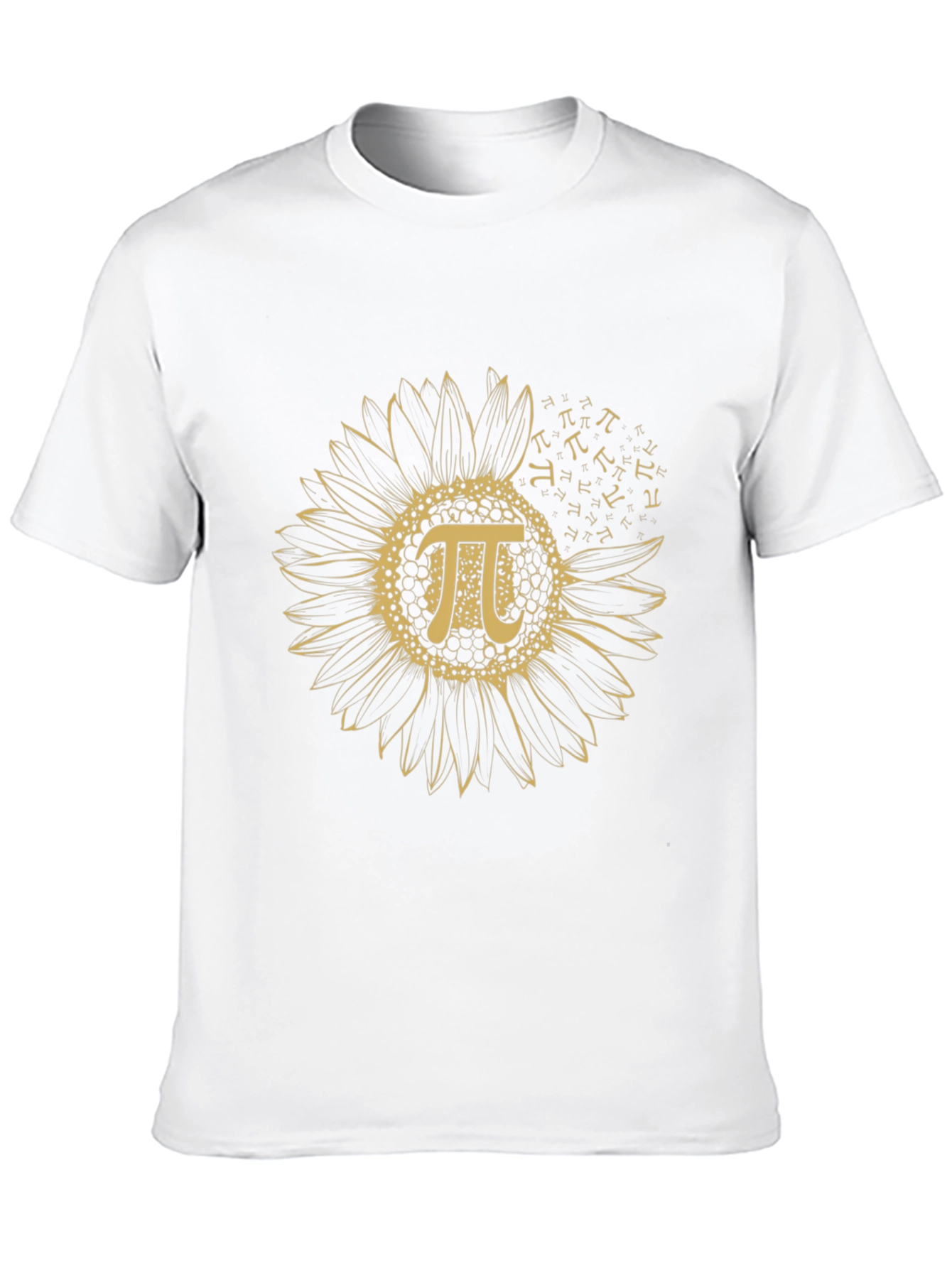 Sunflower Pi Symbol Black T-Shirt
