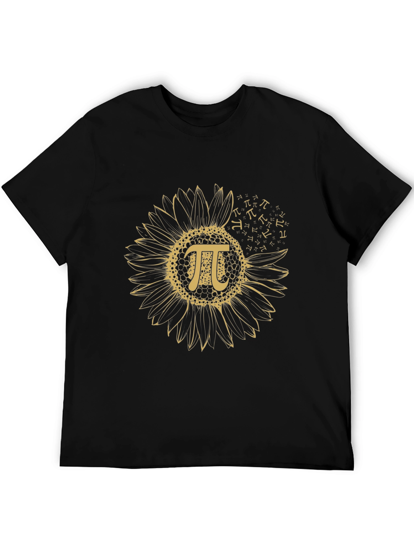 Sunflower Pi Symbol Black T-Shirt