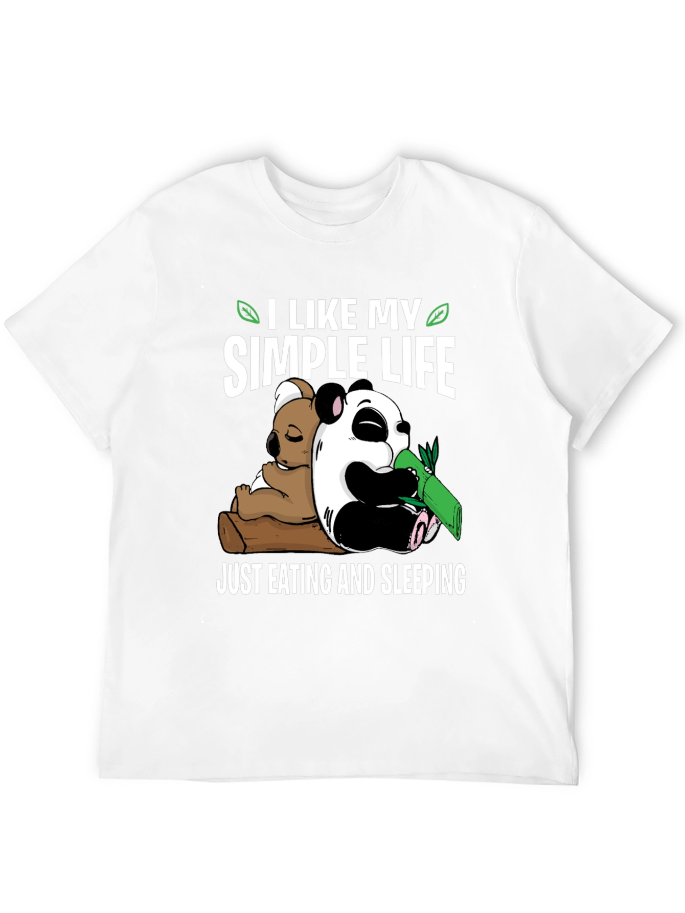 Simple Life Panda Koala Graphic Tee