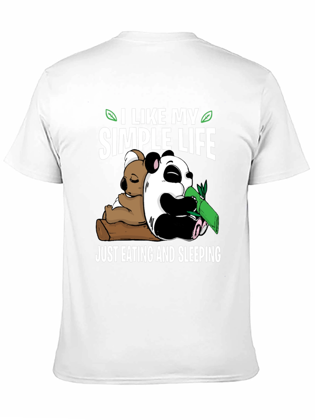 Simple Life Panda Koala Graphic Tee