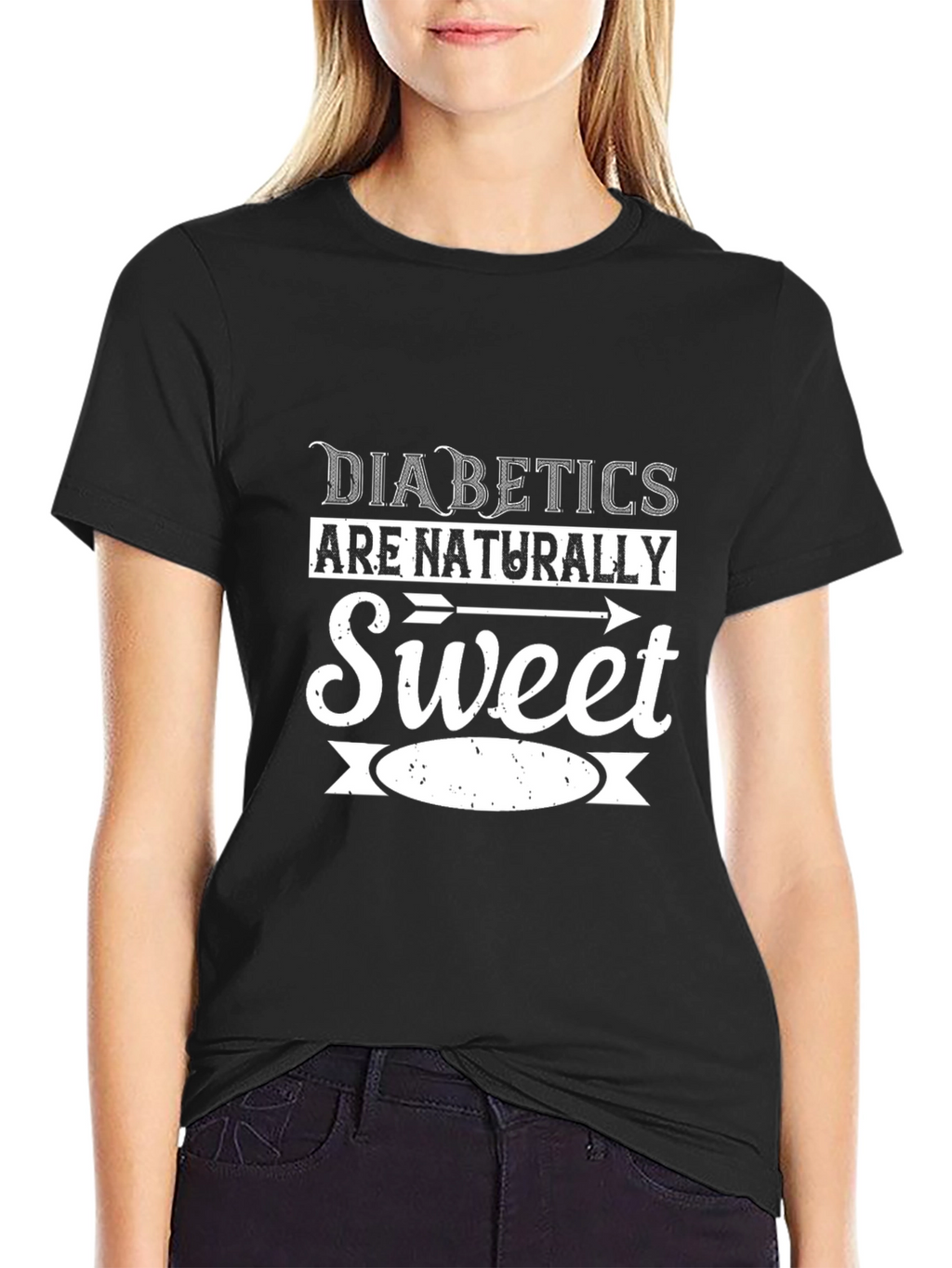 Diabetics Are Naturally Sweet Graphic T-Shirt