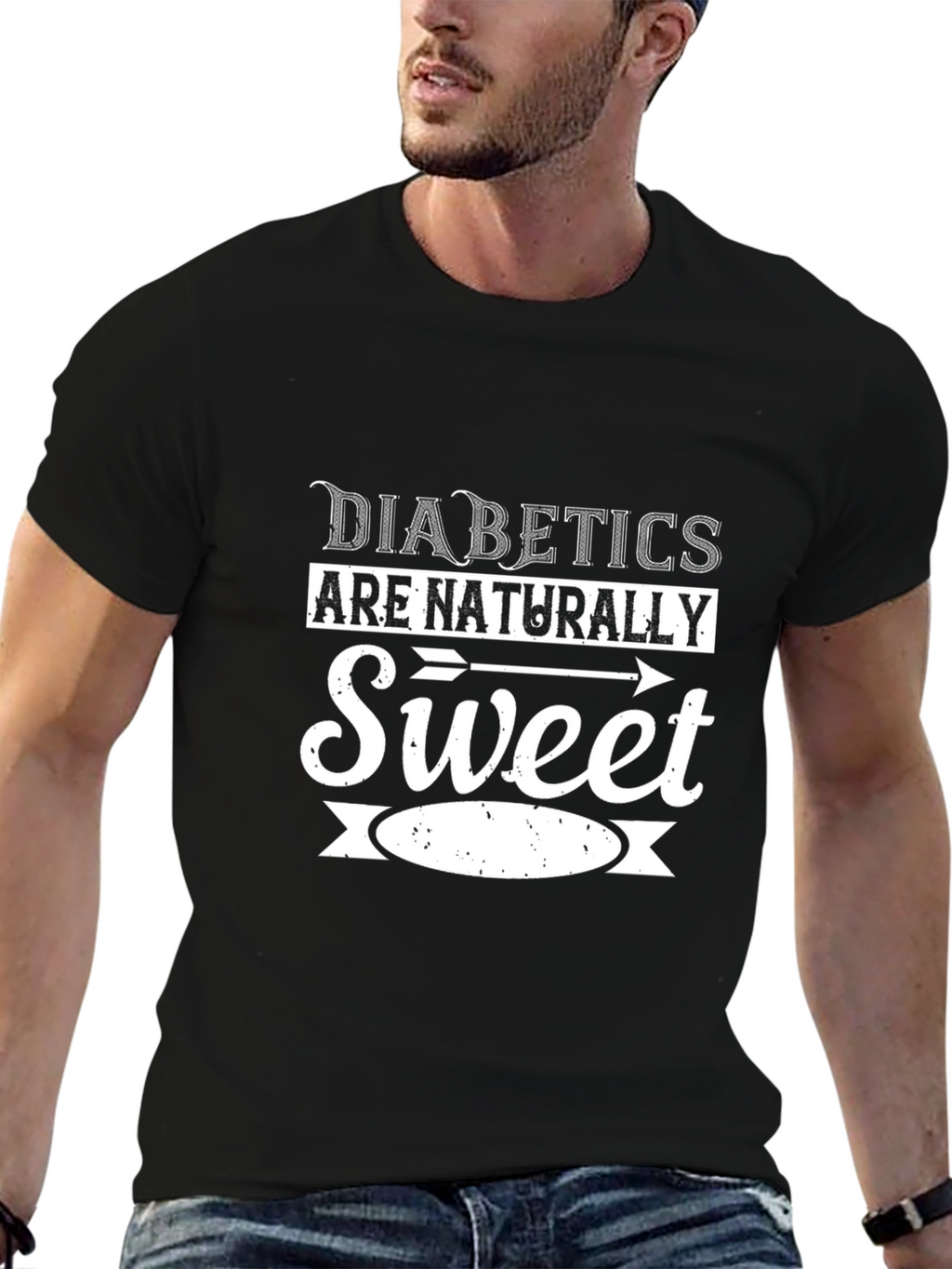 Diabetics Are Naturally Sweet Graphic T-Shirt