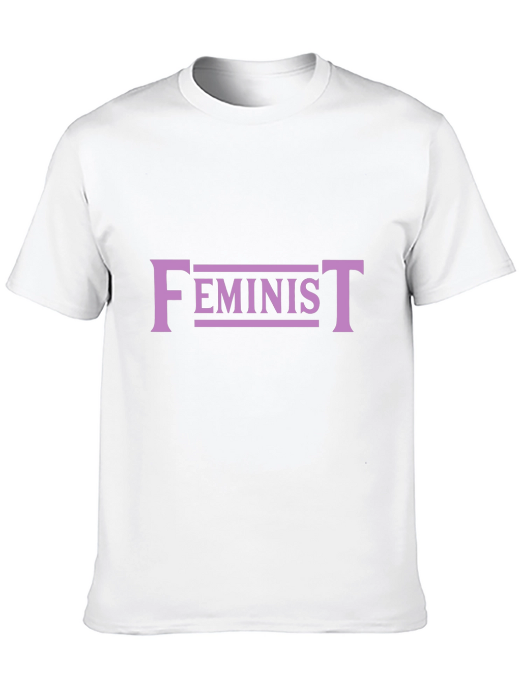 Feminist Graphic Tee - Black Cotton Blend T-Shirt