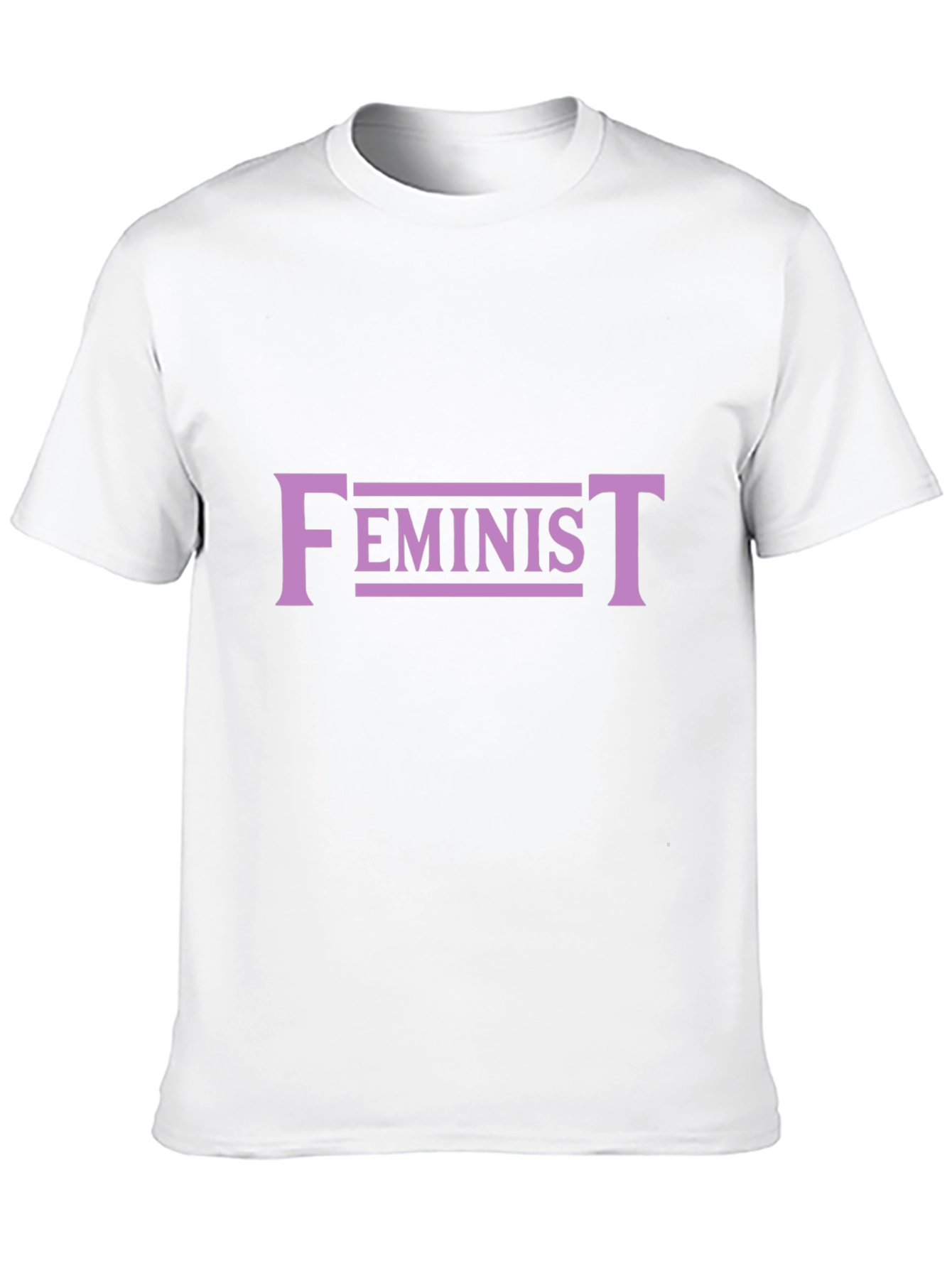 Feminist Graphic Tee - Black Cotton Blend T-Shirt