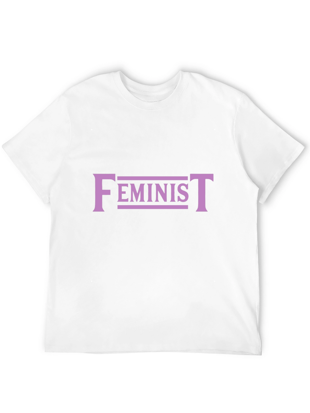 Feminist Graphic Tee - Black Cotton Blend T-Shirt