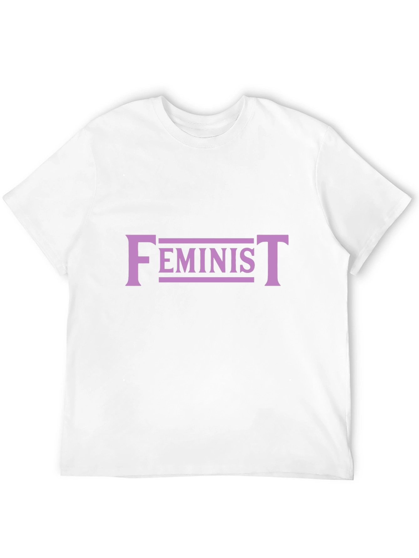 Feminist Graphic Tee - Black Cotton Blend T-Shirt