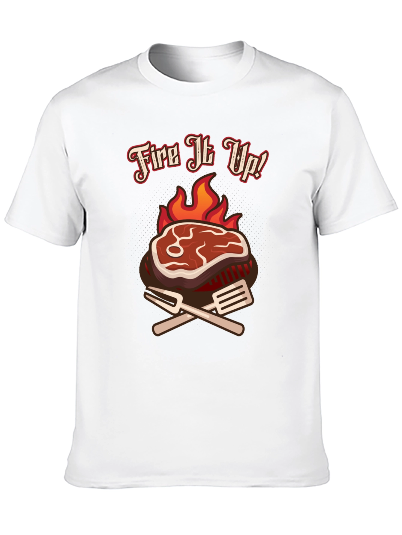 Fire It Up BBQ T-Shirt Grilling Tee