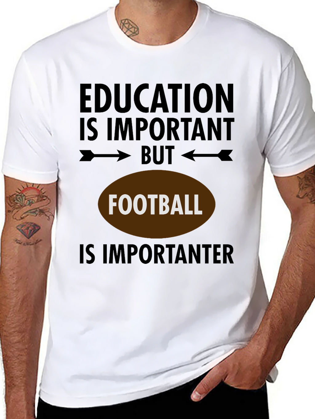Education But Football T-Shirt