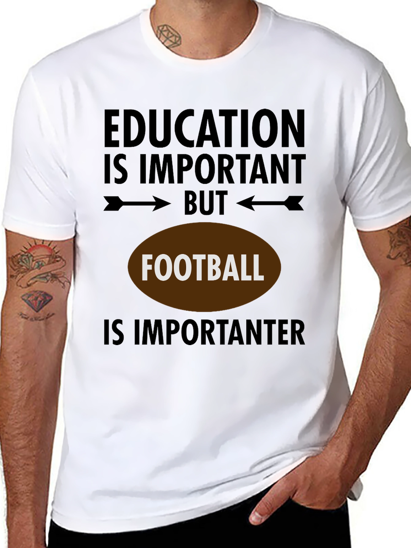 Education But Football T-Shirt