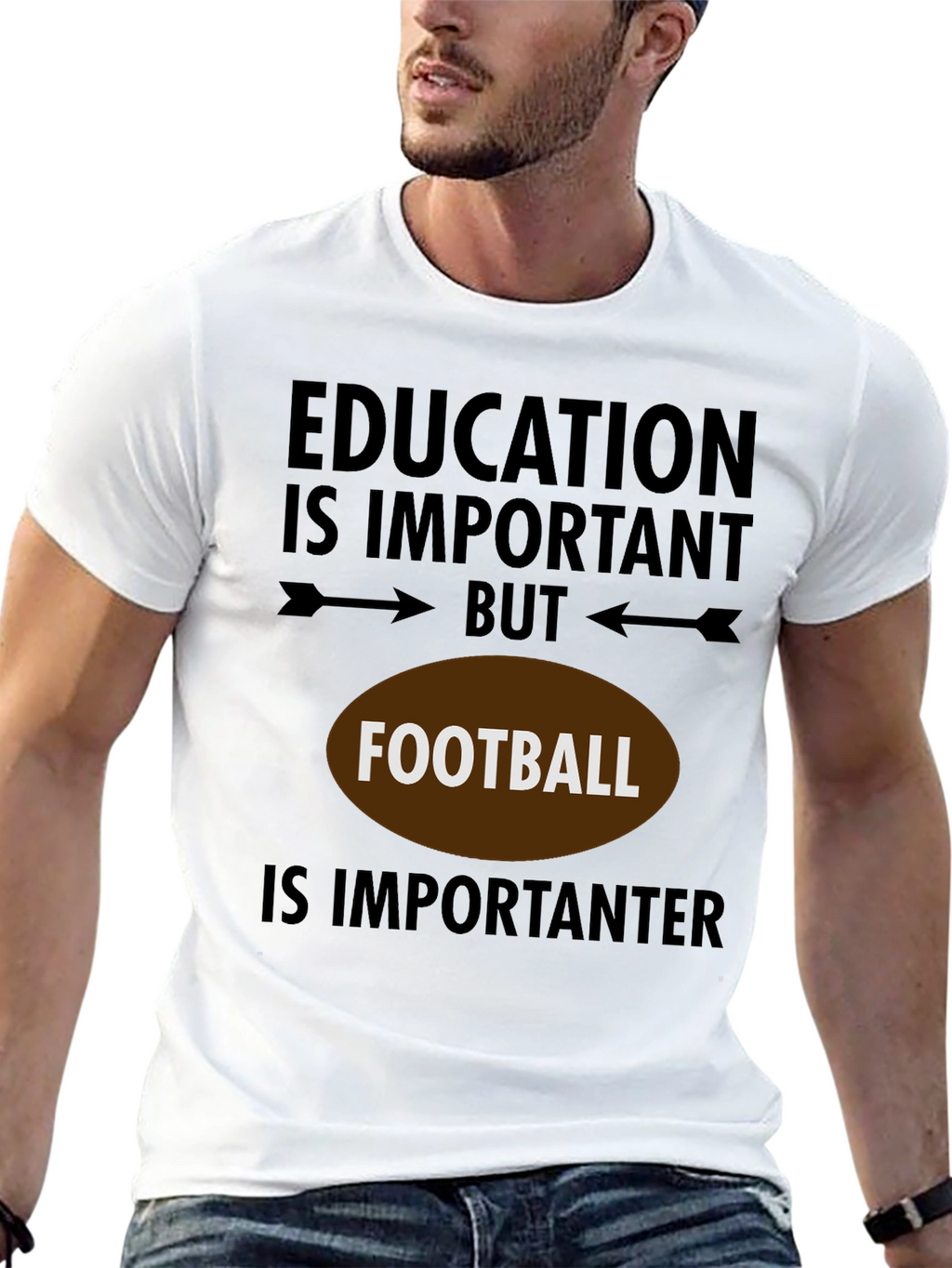 Education But Football T-Shirt