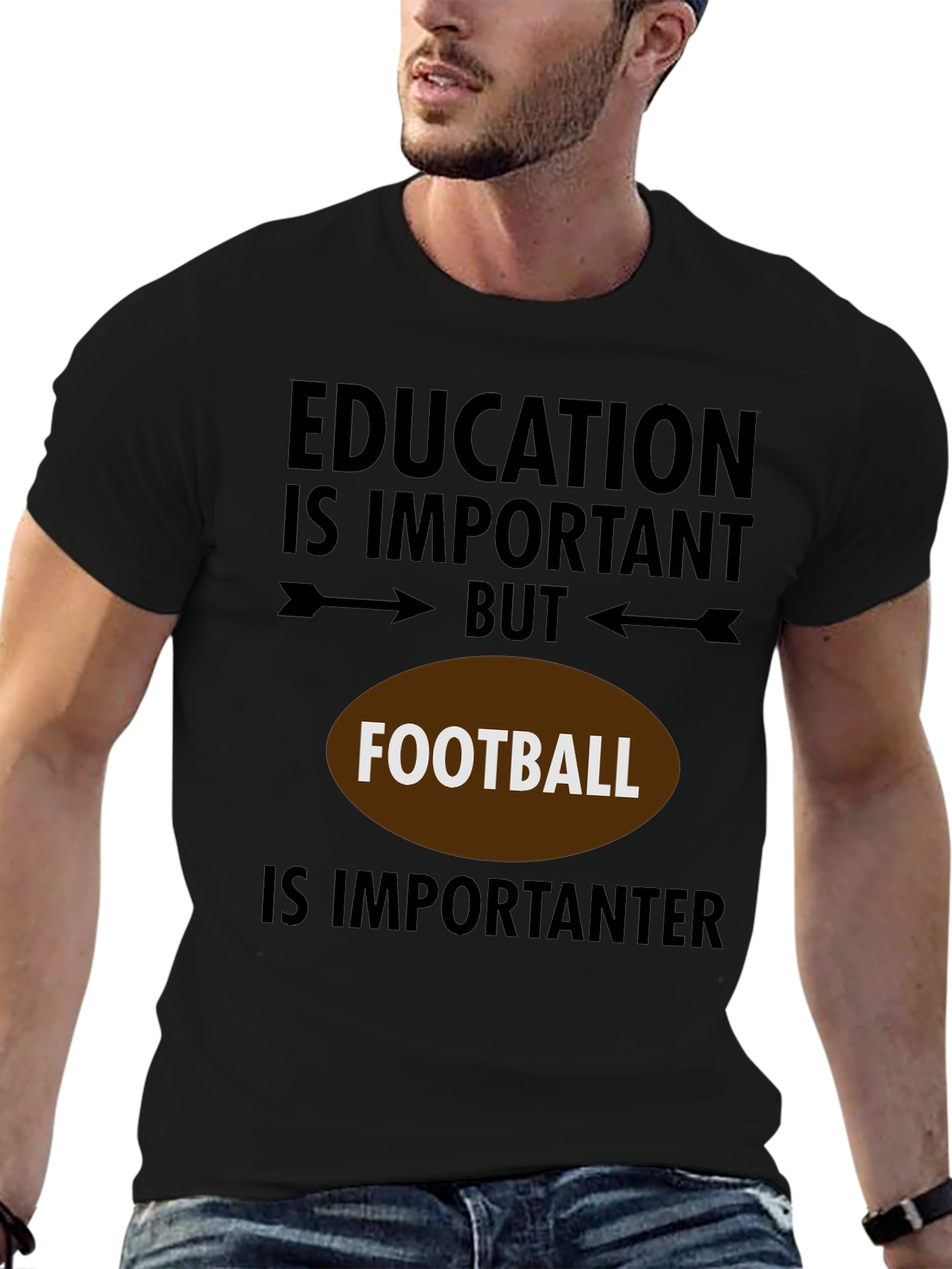 Education But Football T-Shirt