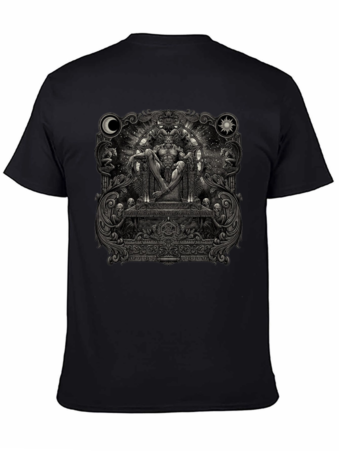 Occult Throne Graphic Tee - Black