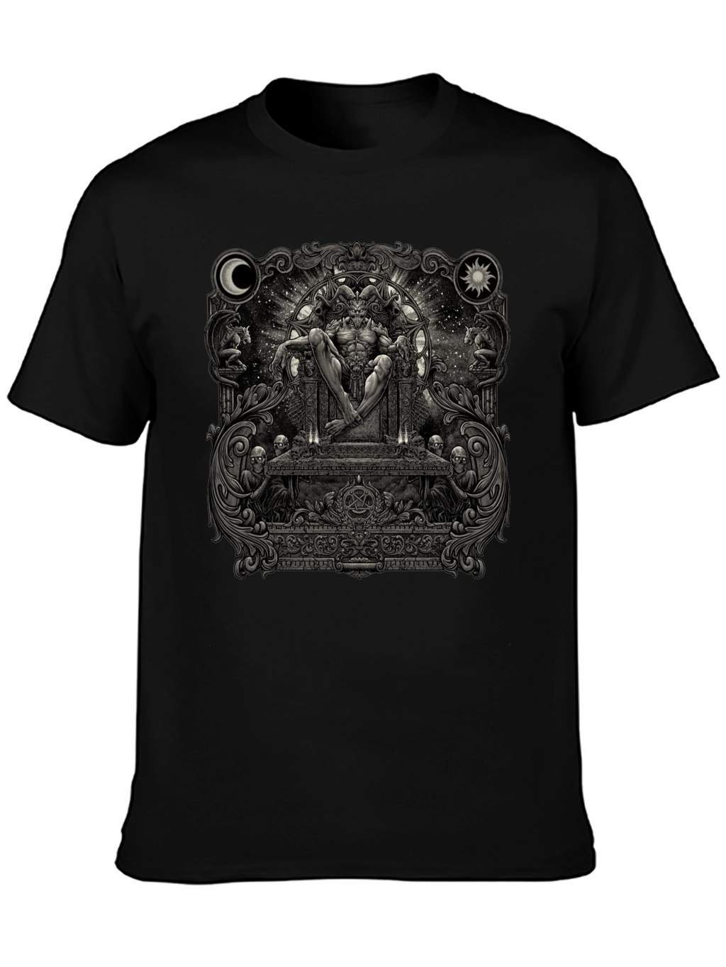 Occult Throne Graphic Tee - Black