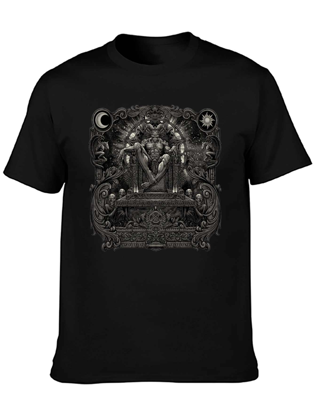 Occult Throne Graphic Tee - Black