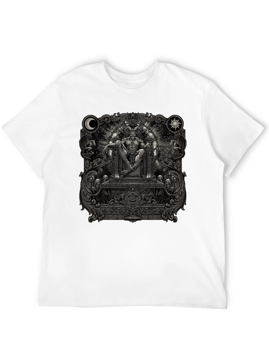 Occult Throne Graphic Tee - Black