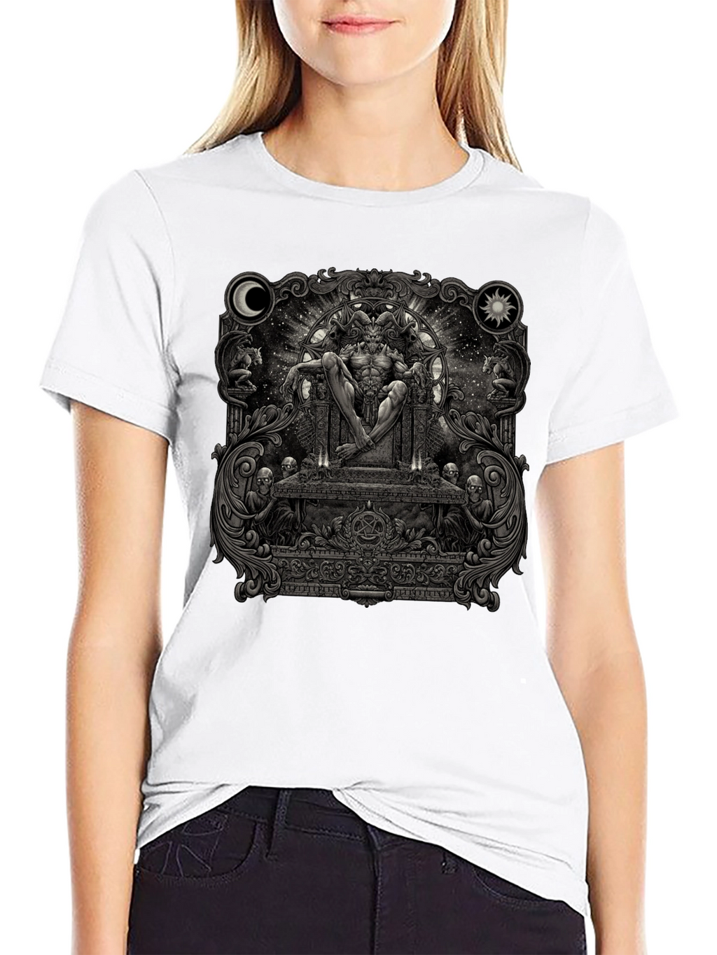 Occult Throne Graphic Tee - Black