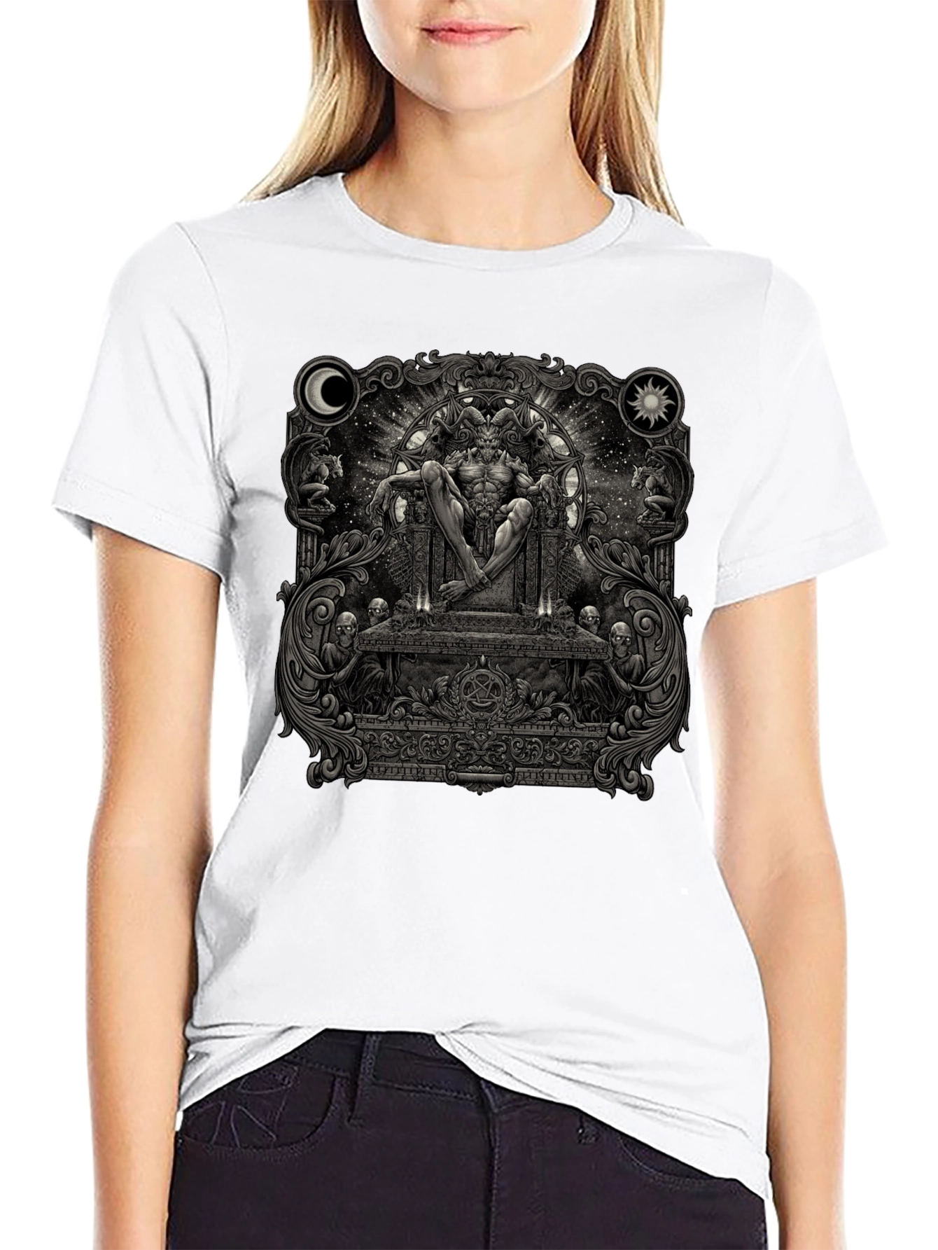 Occult Throne Graphic Tee - Black