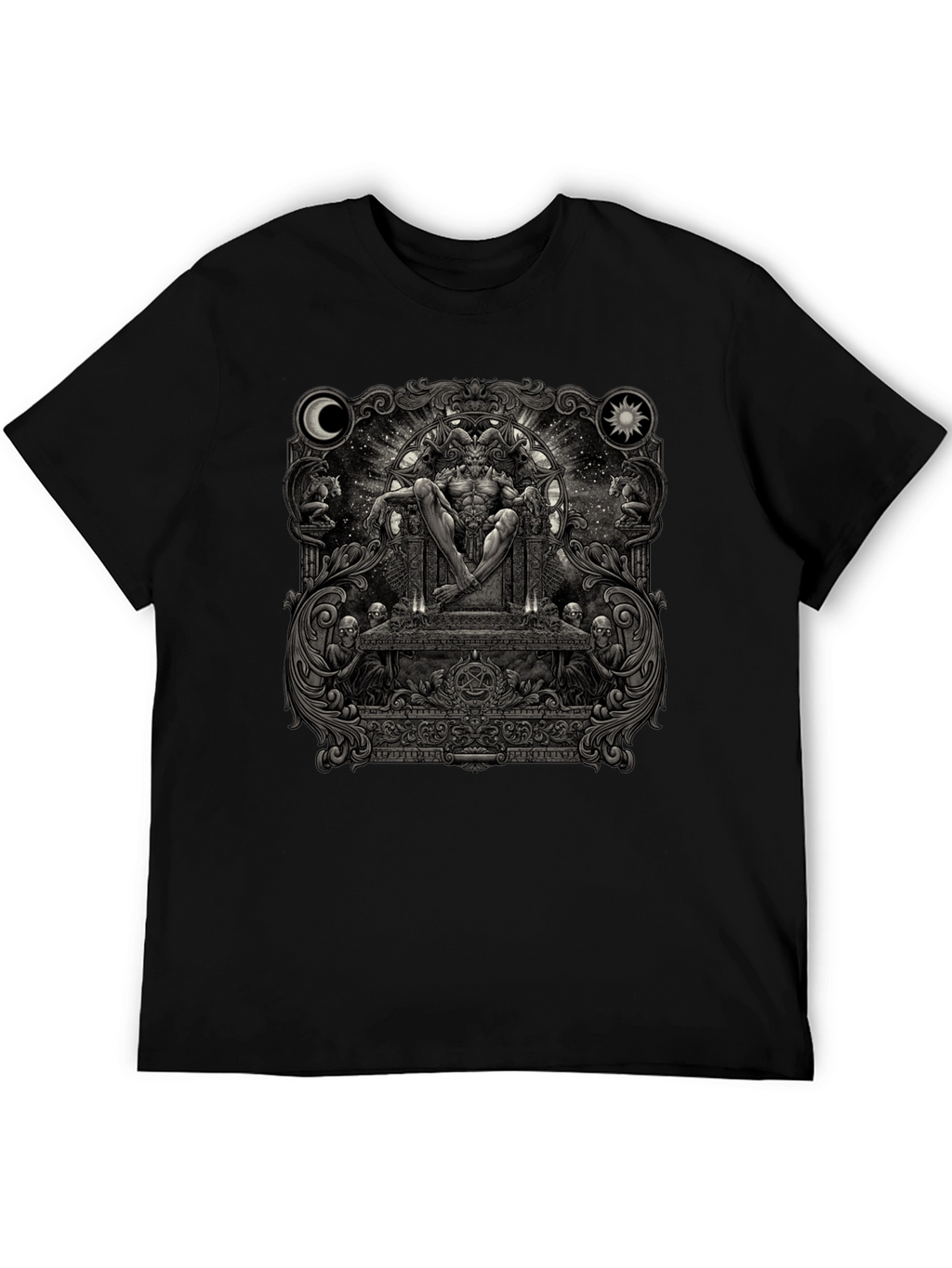 Occult Throne Graphic Tee - Black