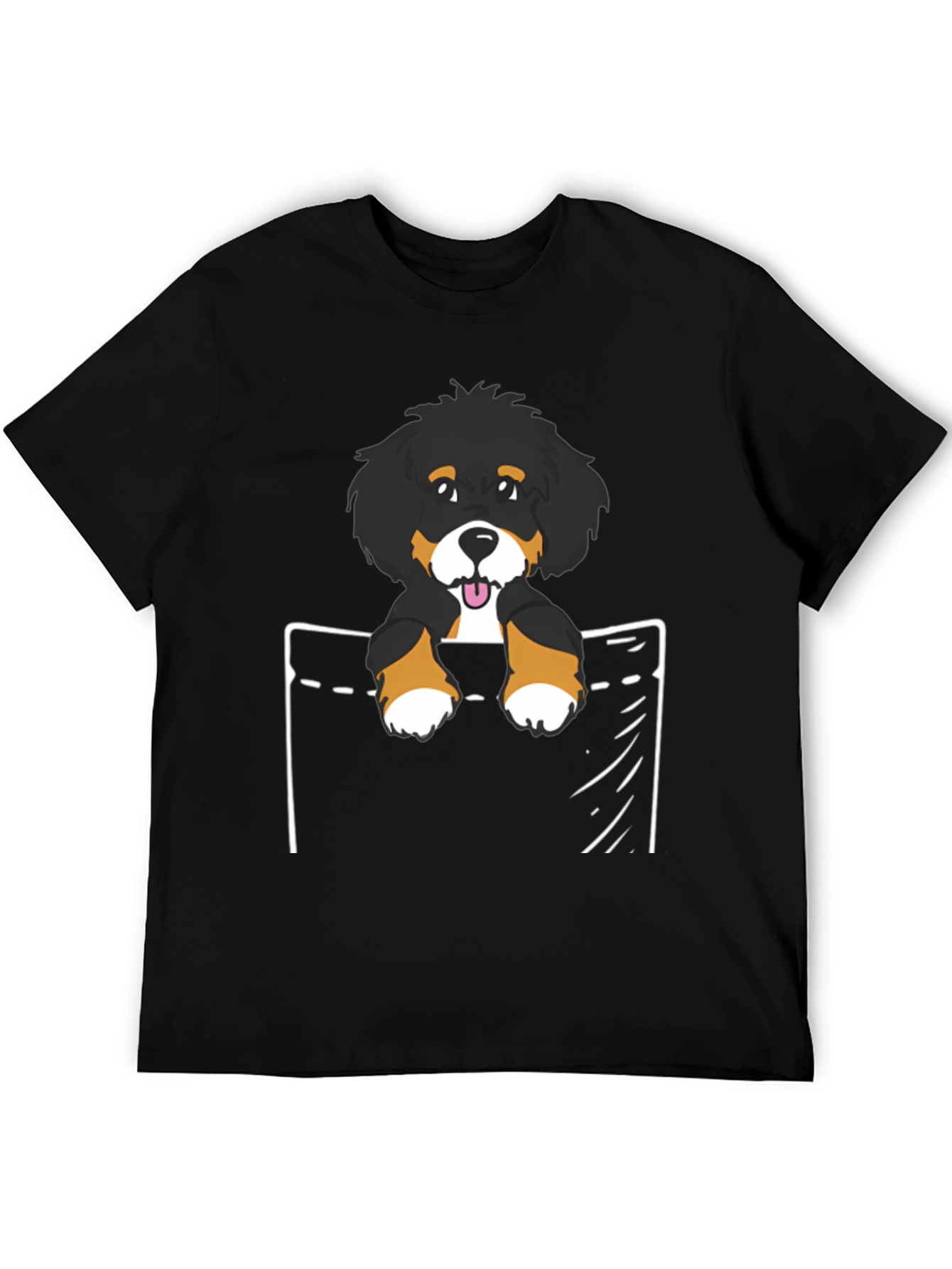 Bernese Mountain Dog Pocket T-Shirt
