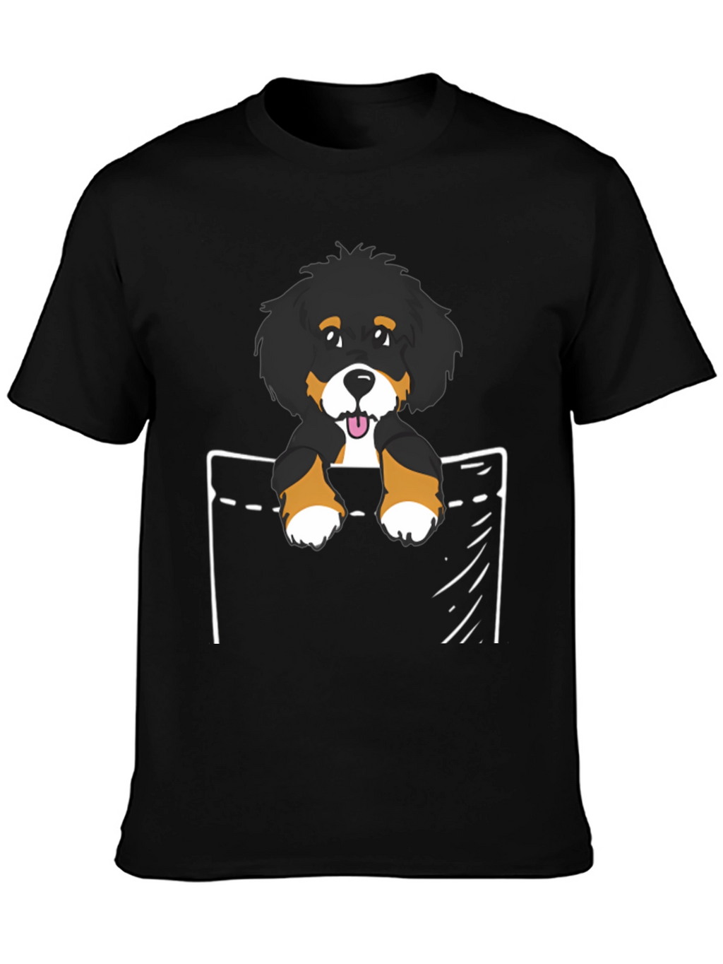 Bernese Mountain Dog Pocket T-Shirt