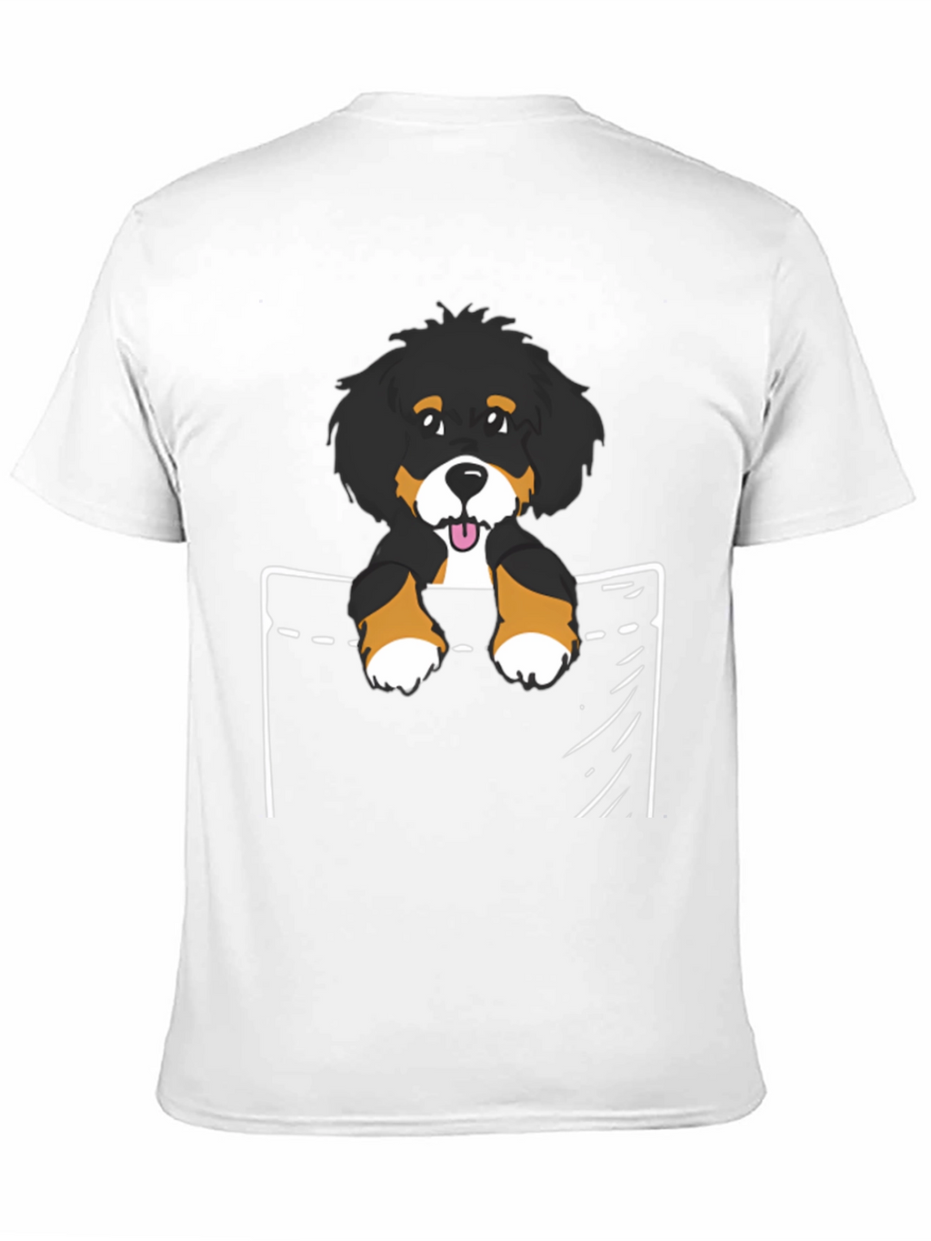 Bernese Mountain Dog Pocket T-Shirt