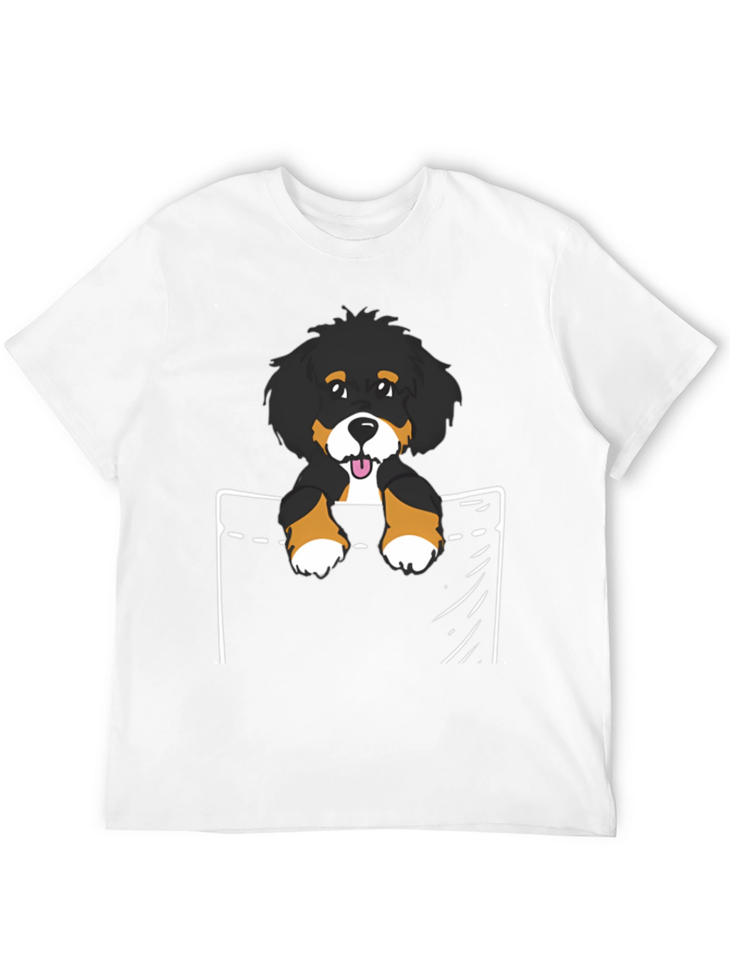 Bernese Mountain Dog Pocket T-Shirt