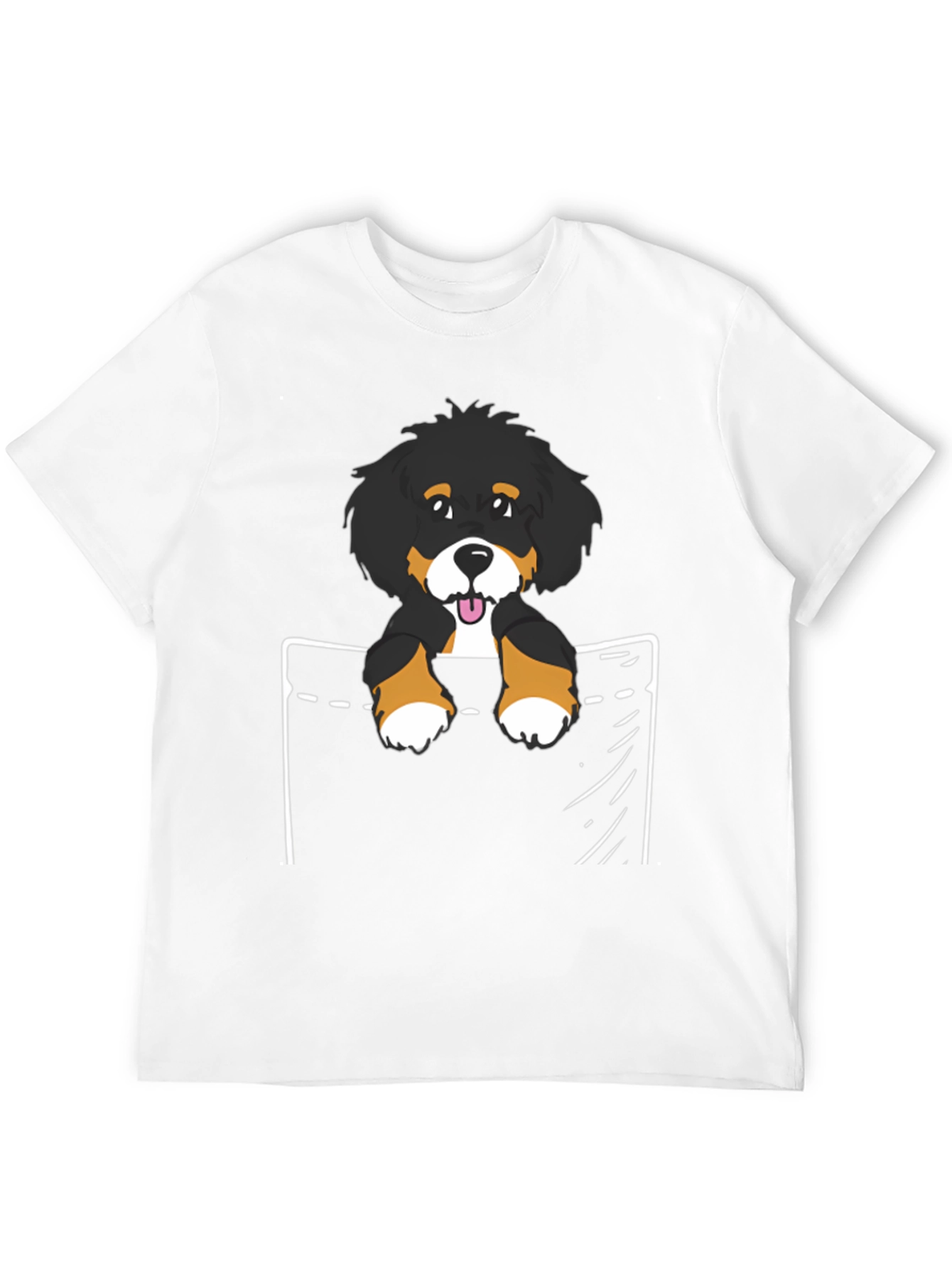 Bernese Mountain Dog Pocket T-Shirt