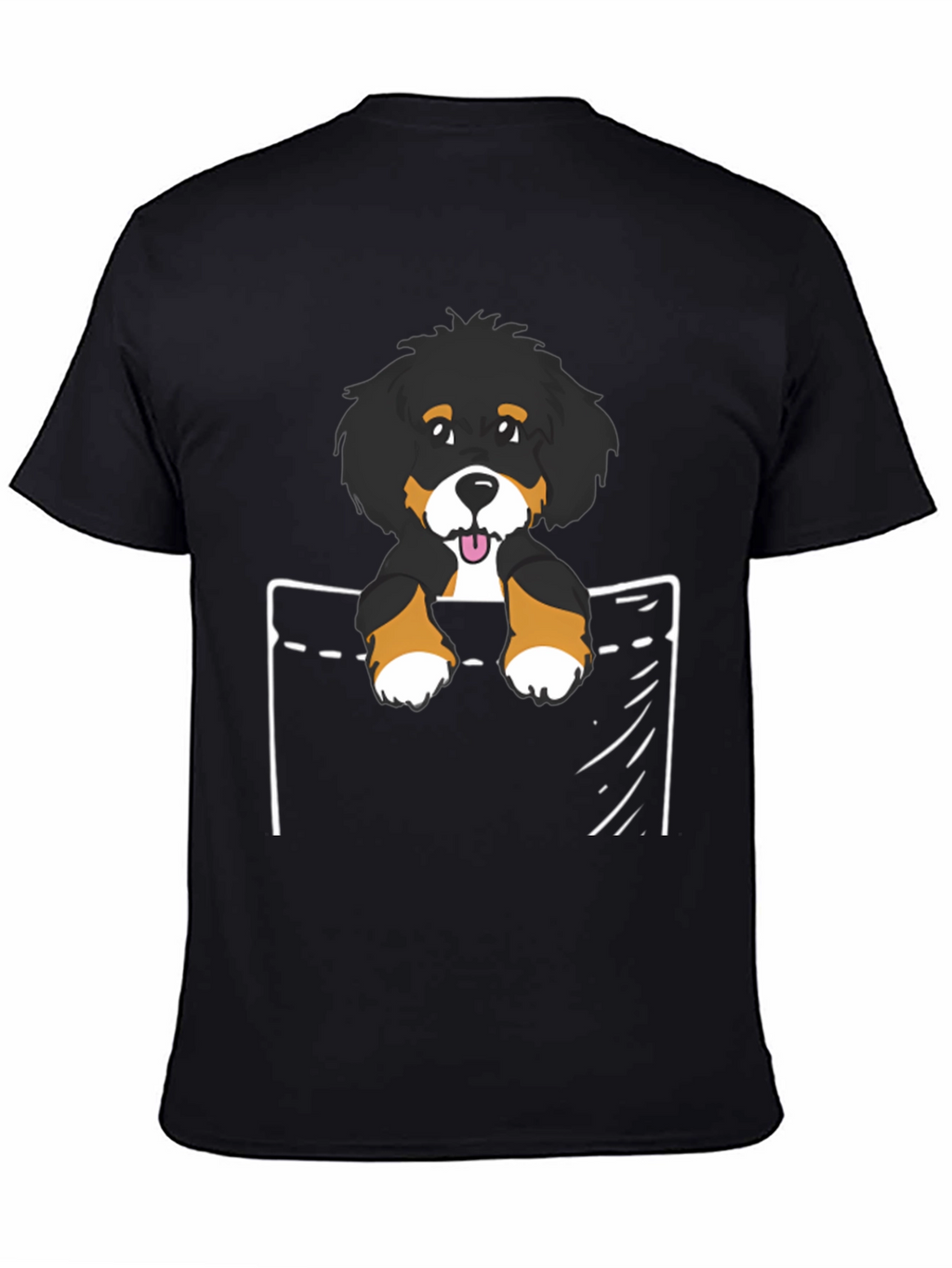 Bernese Mountain Dog Pocket T-Shirt
