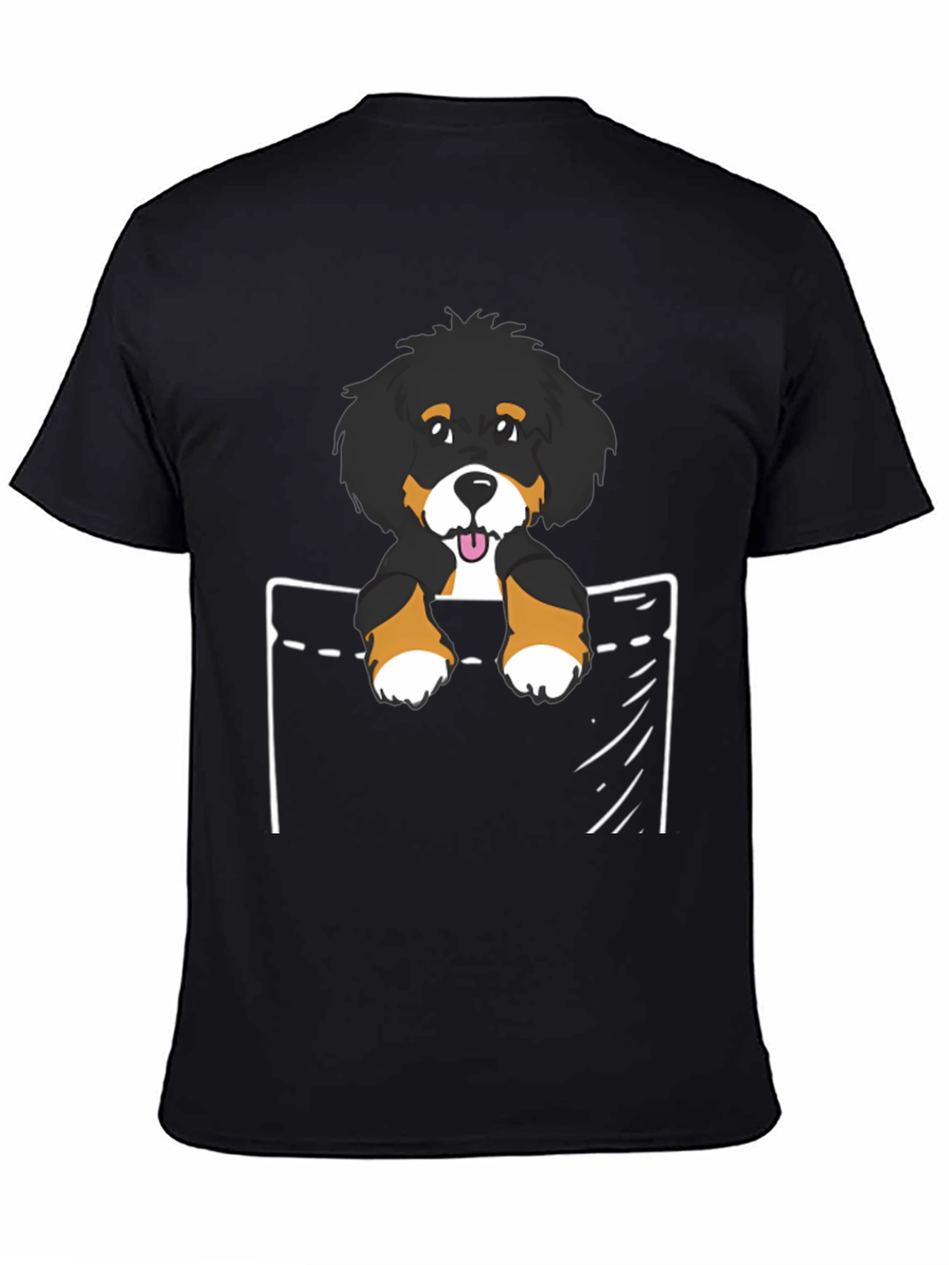 Bernese Mountain Dog Pocket T-Shirt