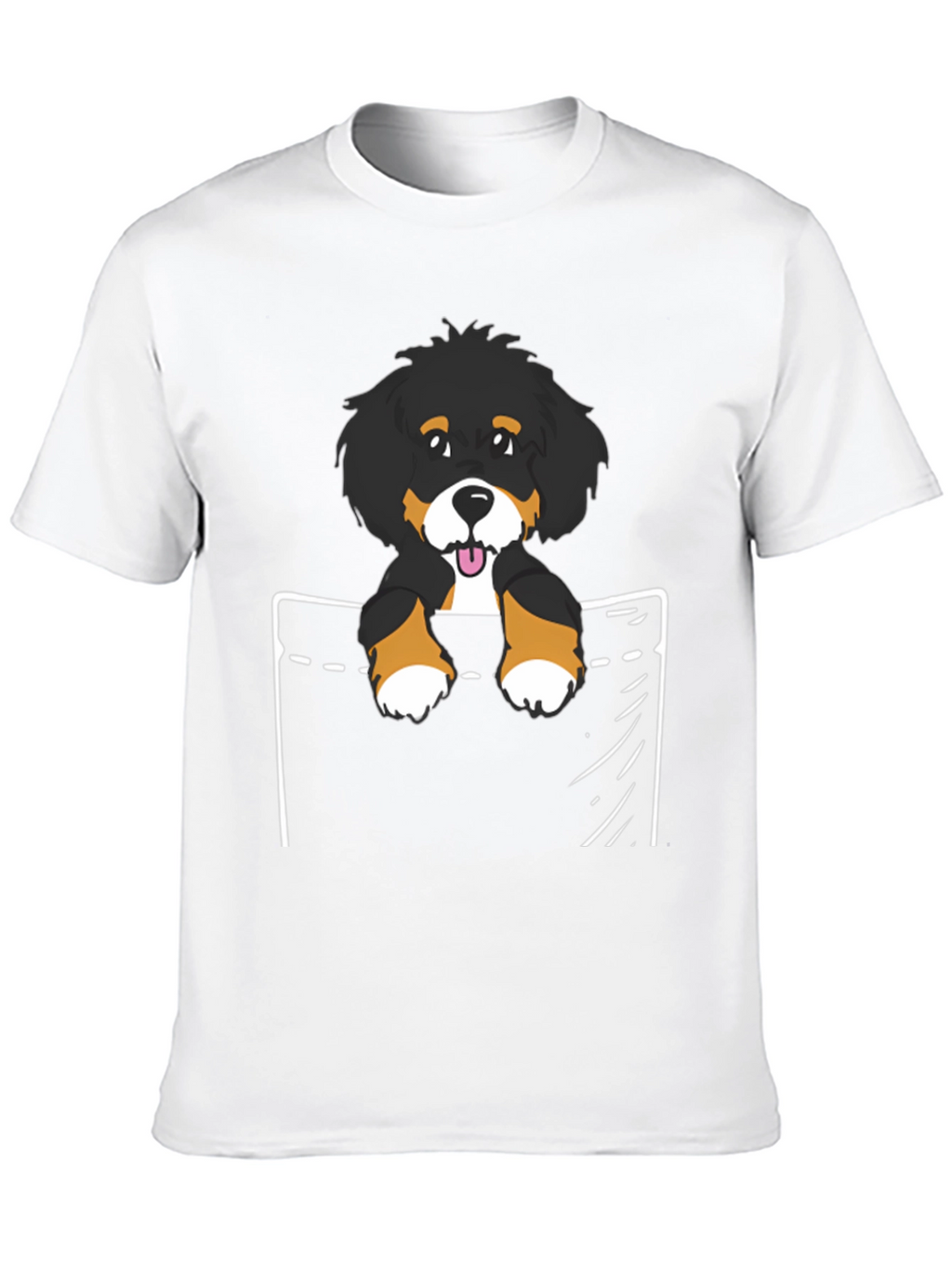 Bernese Mountain Dog Pocket T-Shirt
