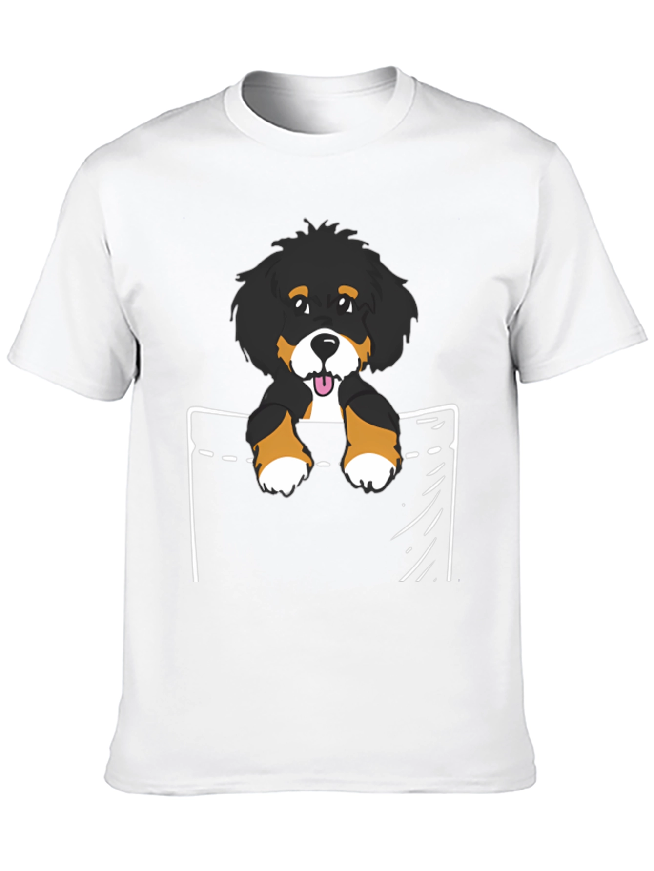 Bernese Mountain Dog Pocket T-Shirt