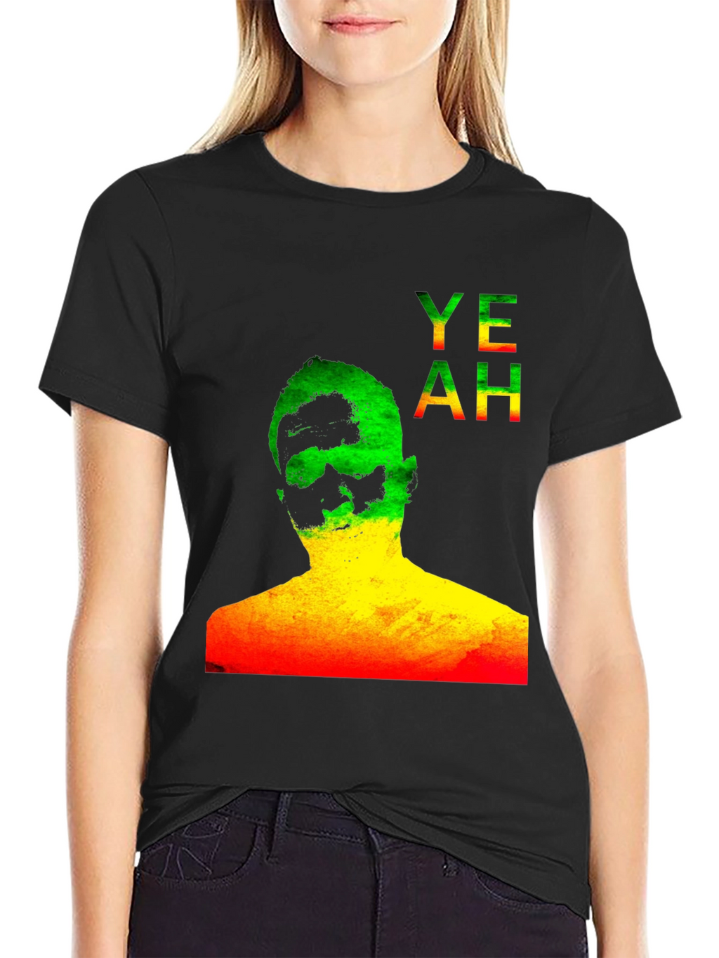 Rasta YEAH Graphic Print T-Shirt