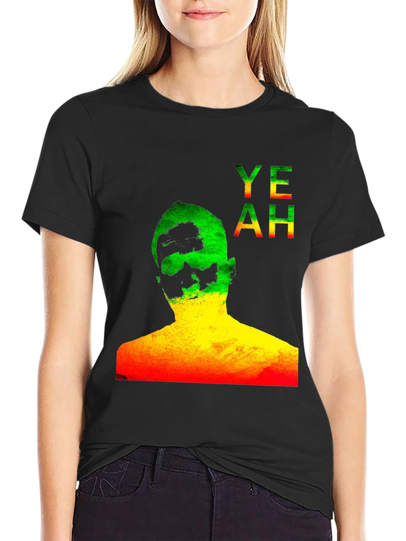 Rasta YEAH Graphic Print T-Shirt