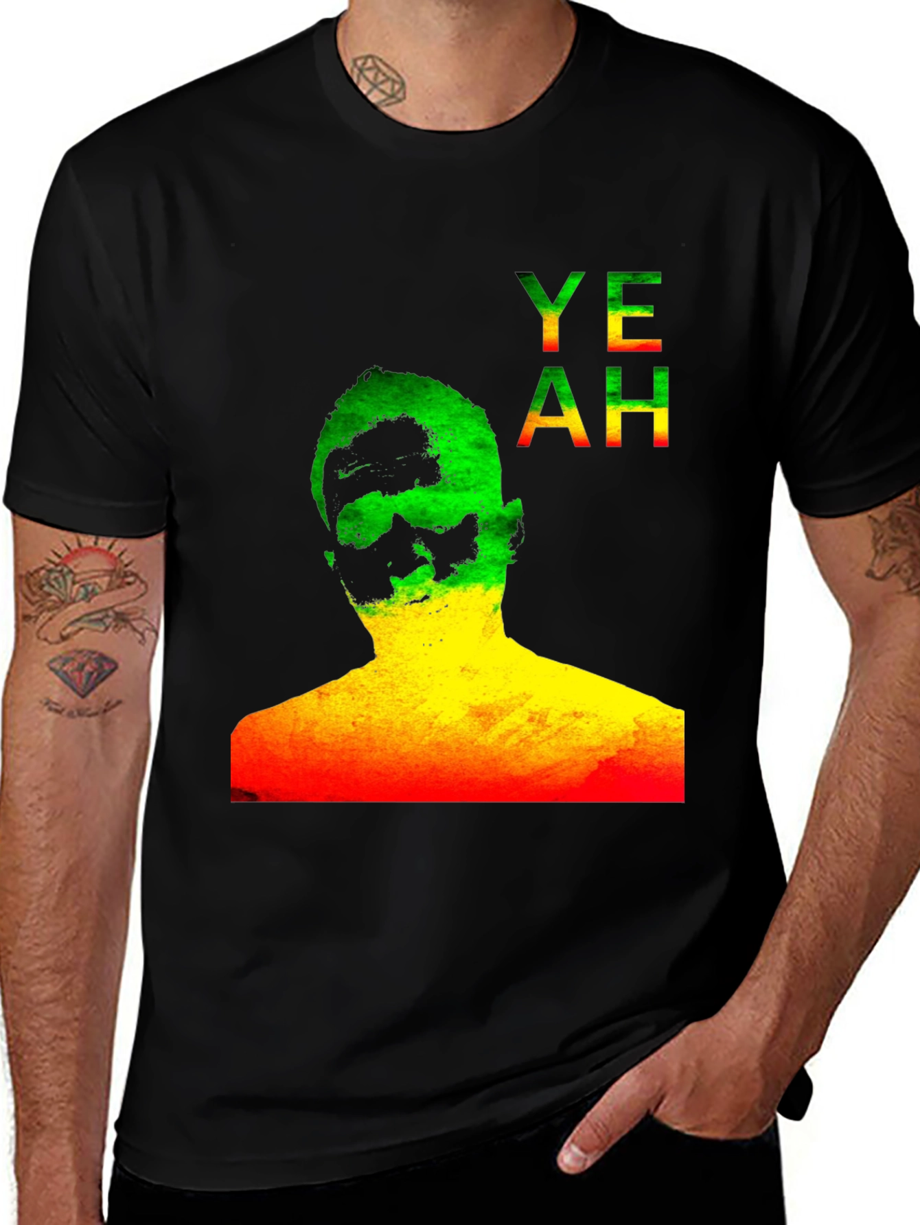 Rasta YEAH Graphic Print T-Shirt