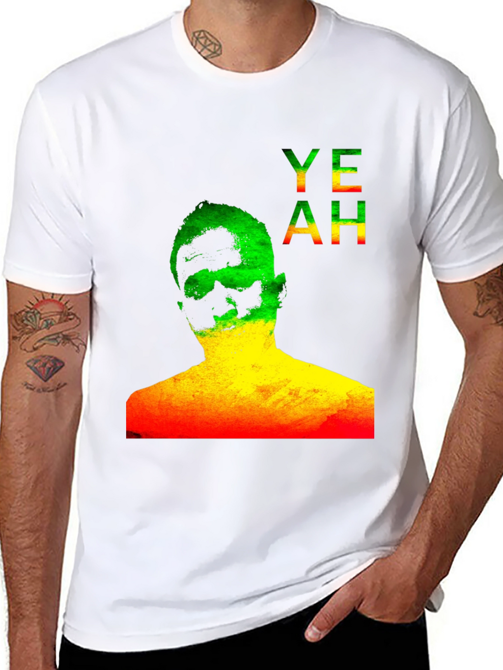 Rasta YEAH Graphic Print T-Shirt