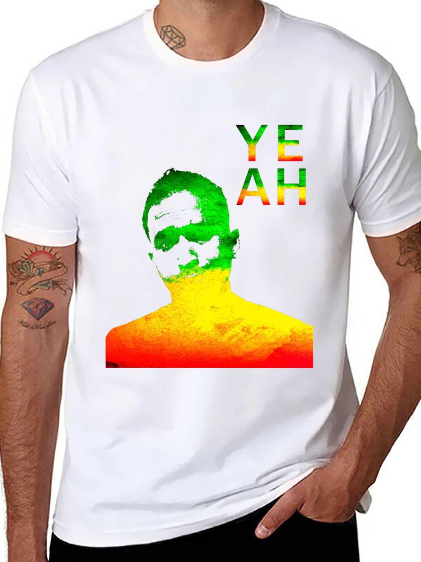 Rasta YEAH Graphic Print T-Shirt
