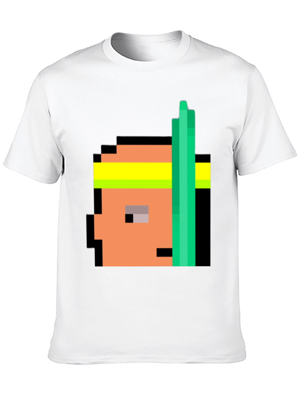 Retro Pixel Athlete Black T-Shirt
