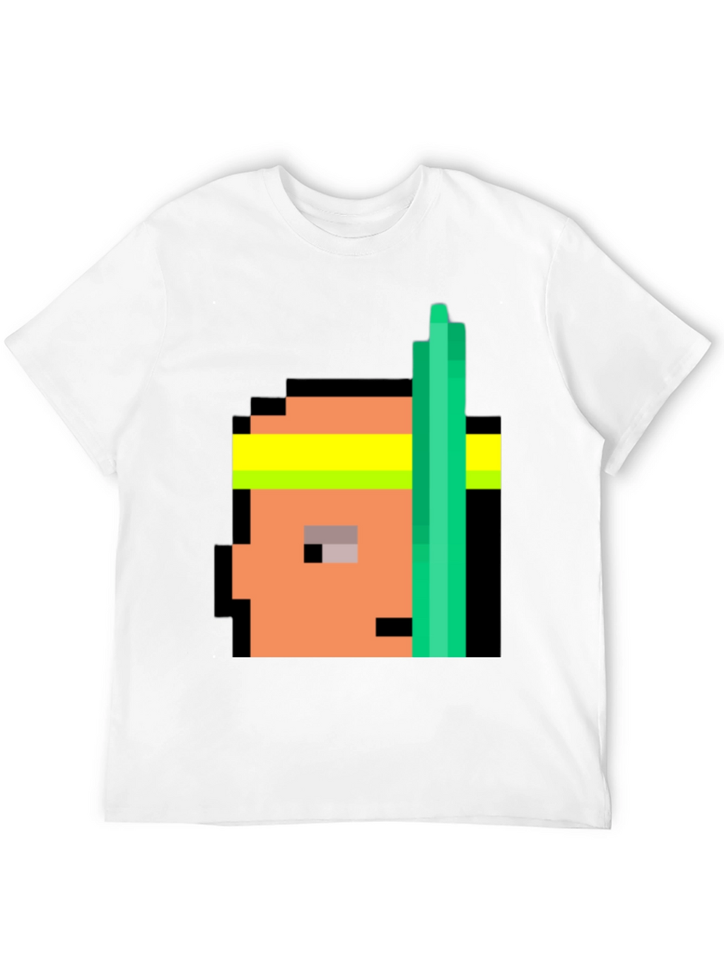 Retro Pixel Athlete Black T-Shirt