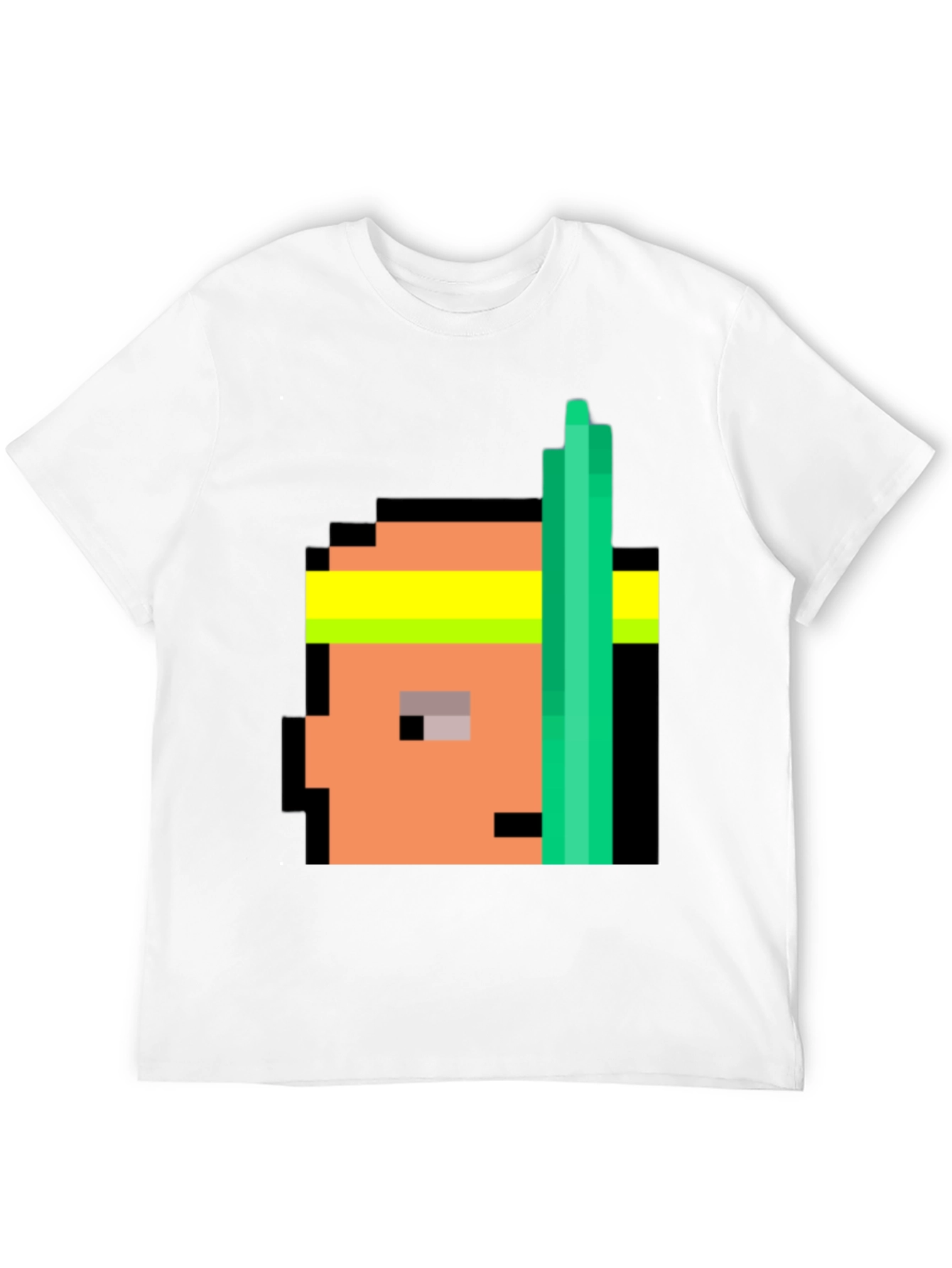 Retro Pixel Athlete Black T-Shirt