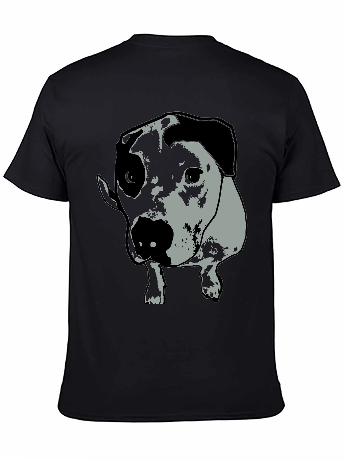Dog Graphic Tee - Unisex Black T-Shirt