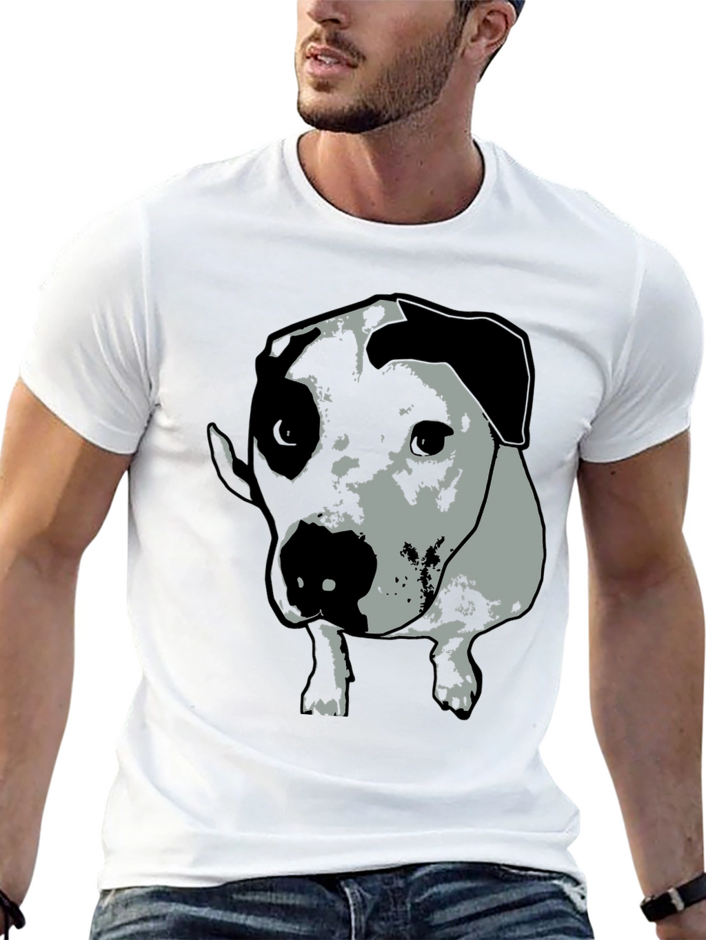 Dog Graphic Tee - Unisex Black T-Shirt