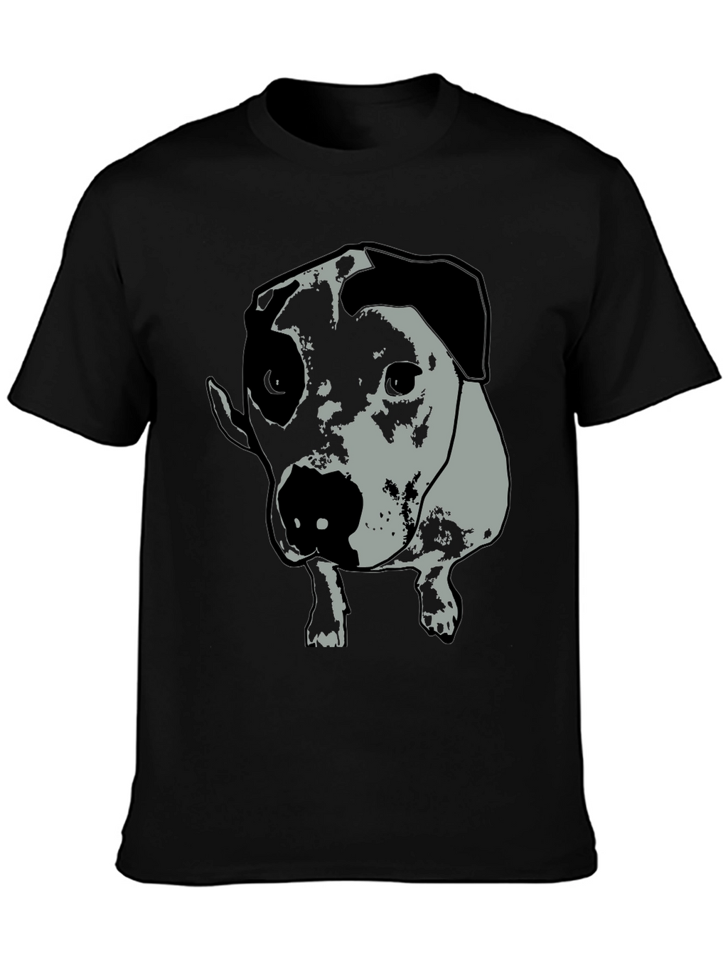 Dog Graphic Tee - Unisex Black T-Shirt