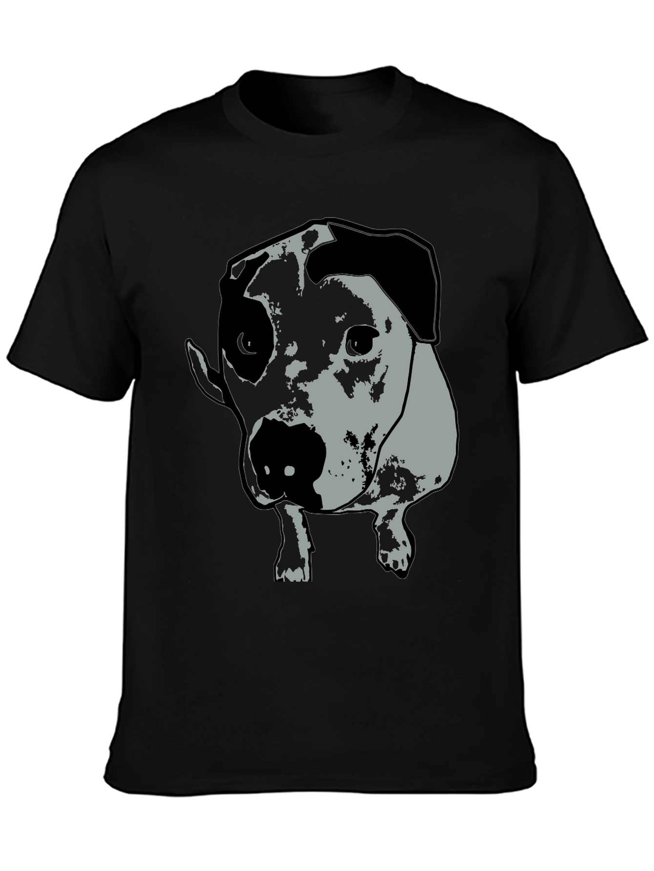 Dog Graphic Tee - Unisex Black T-Shirt