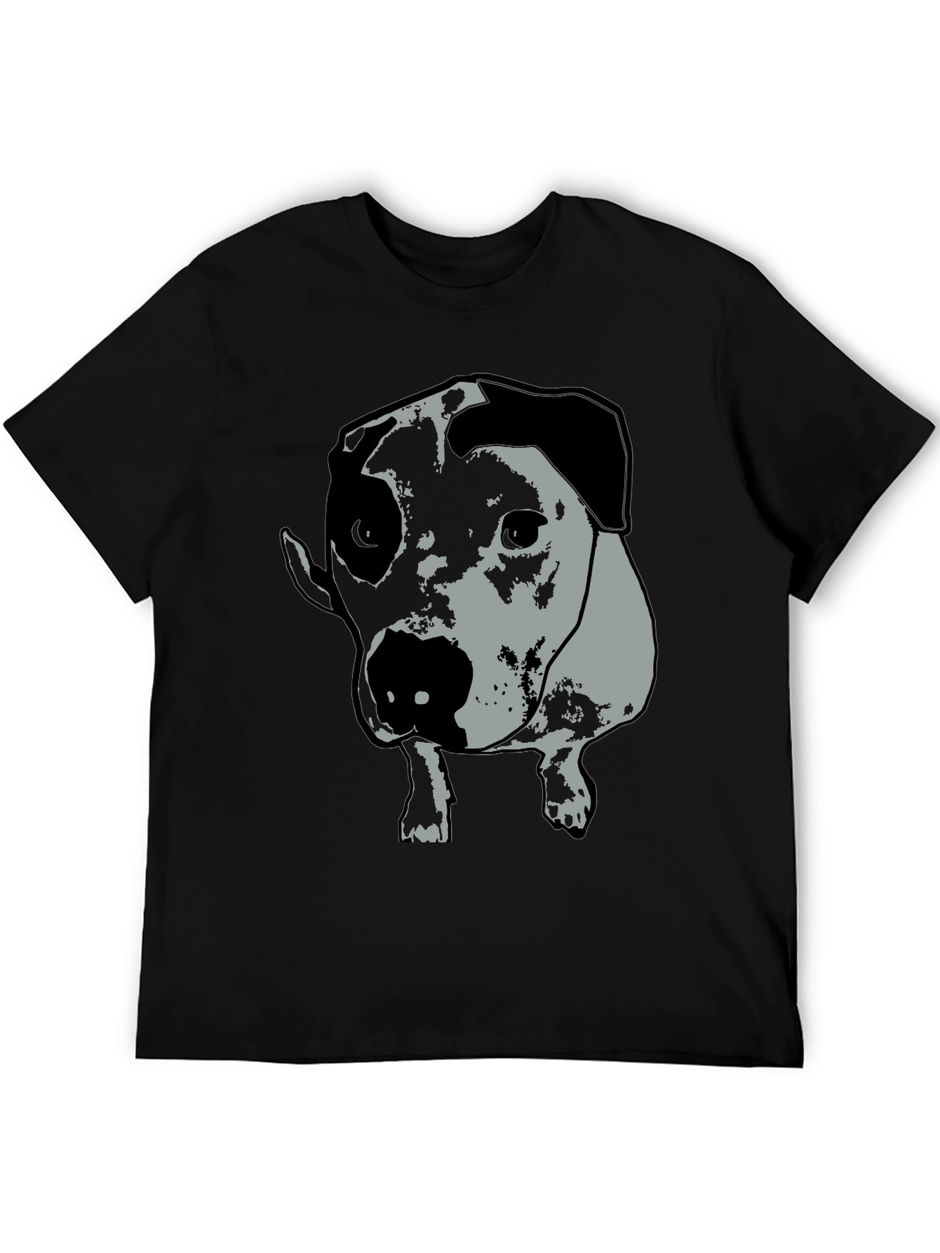 Dog Graphic Tee - Unisex Black T-Shirt