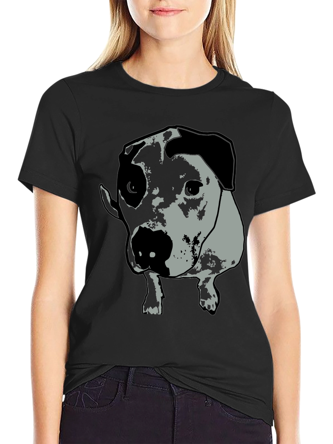 Dog Graphic Tee - Unisex Black T-Shirt