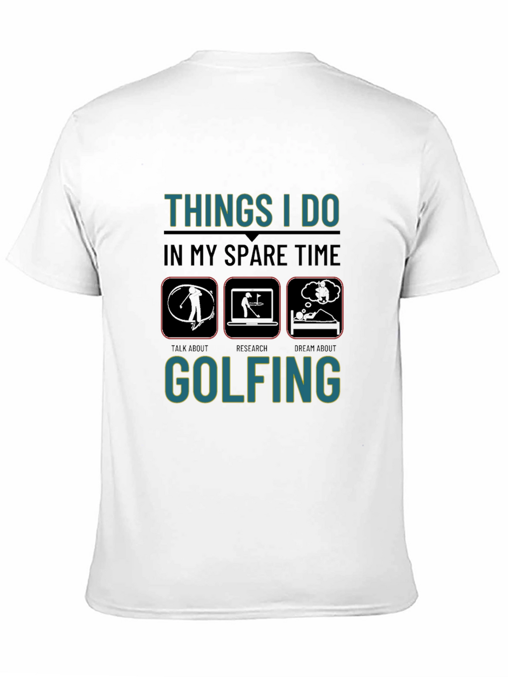 Golfers Spare Time T-Shirt - Golfing Hobby Tee