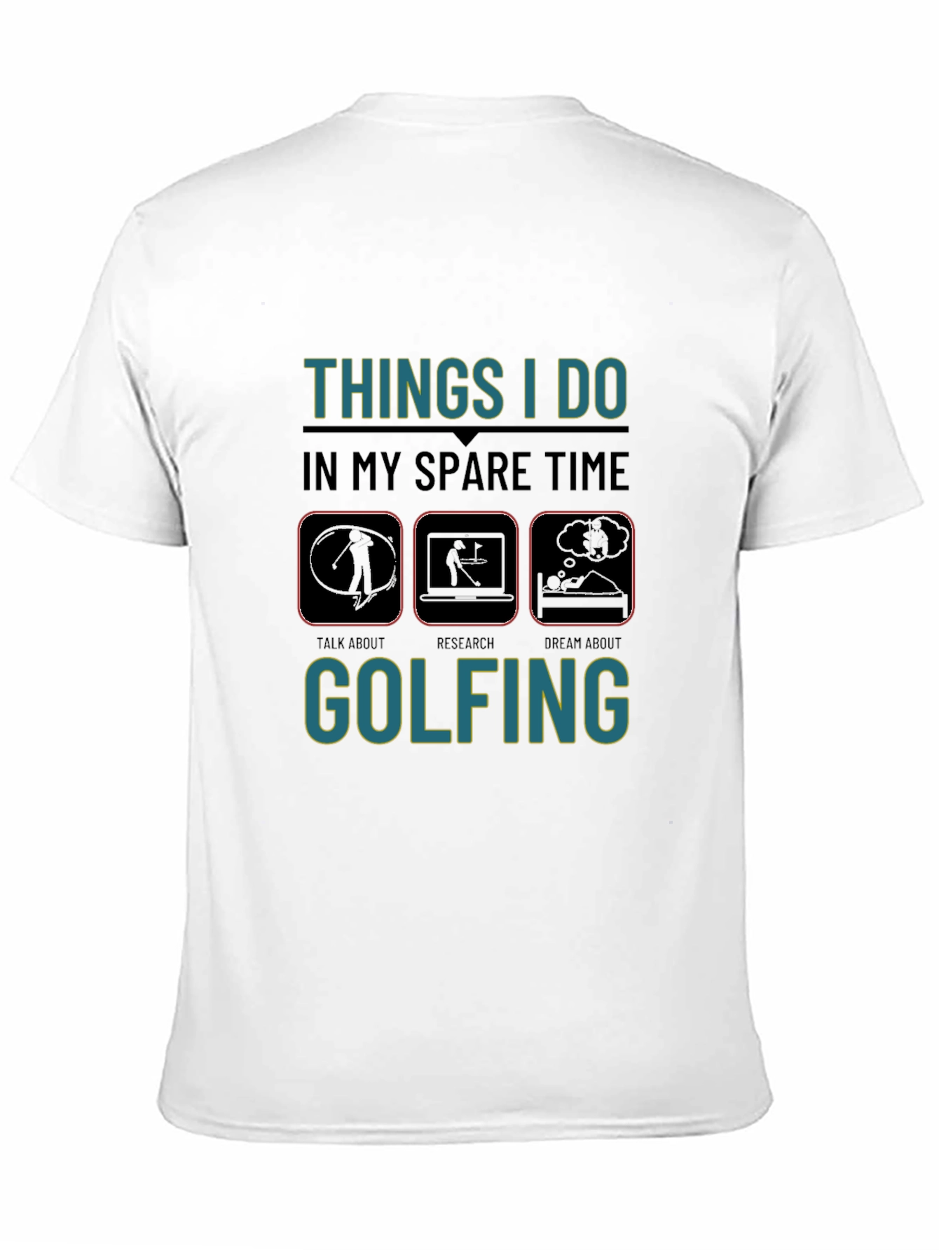 Golfers Spare Time T-Shirt - Golfing Hobby Tee