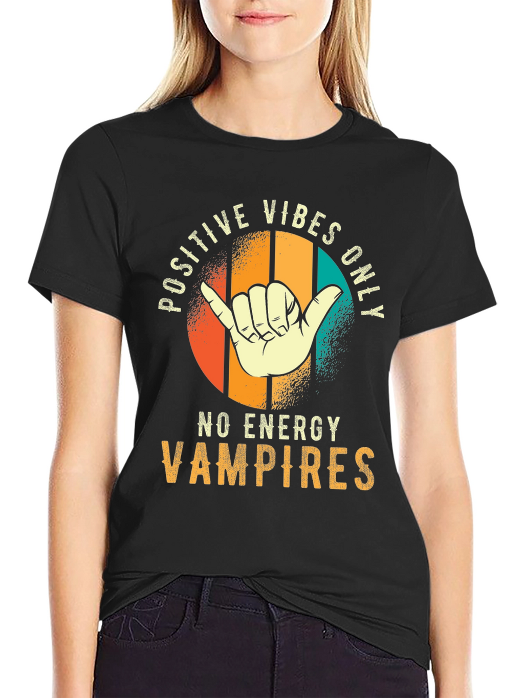 Positive Vibes Only T-Shirt - No Energy Vampires Tee