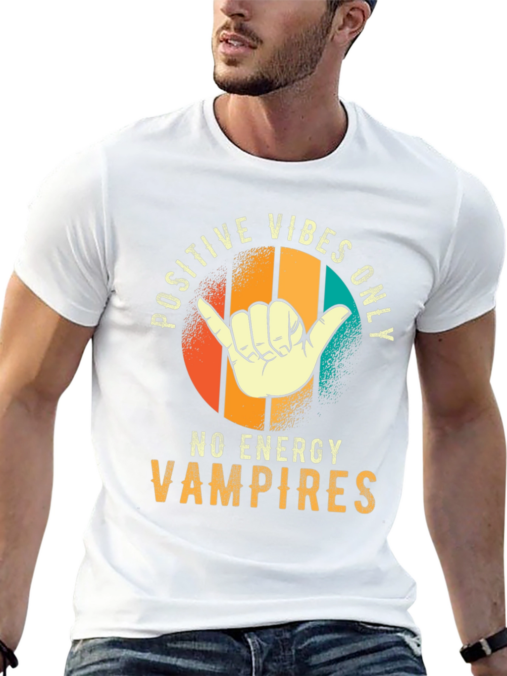 Positive Vibes Only T-Shirt - No Energy Vampires Tee